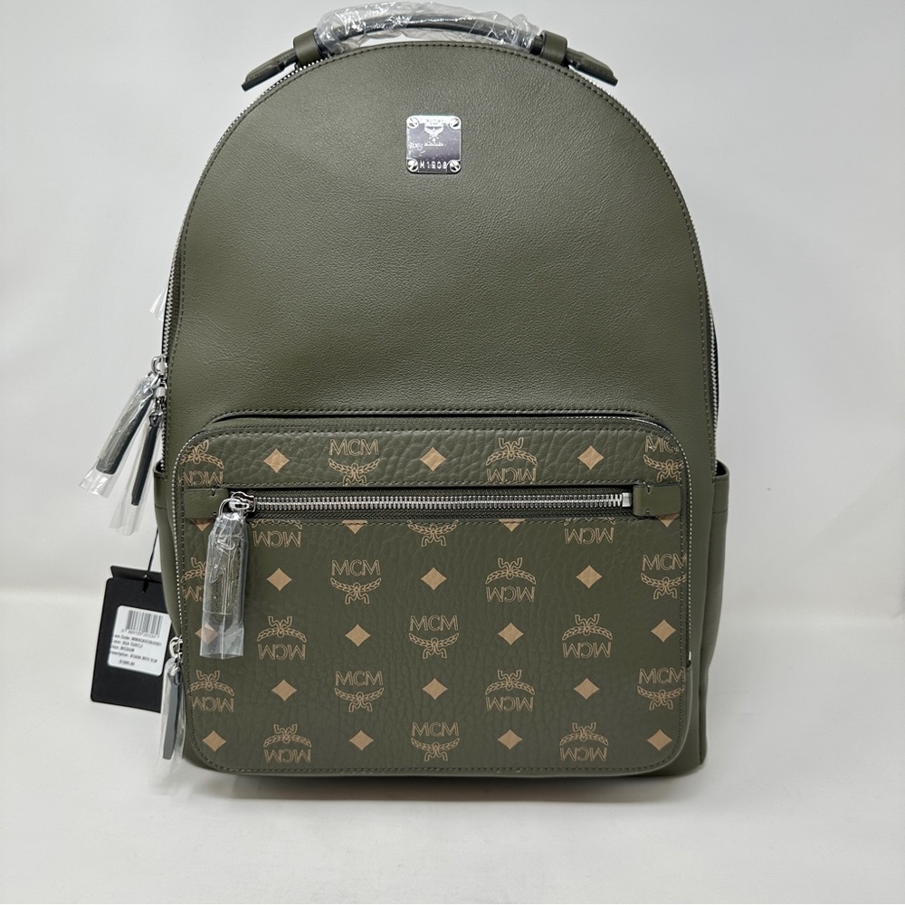 MCM Unisex Medium Backpack sea turtle color MSRP 1390$